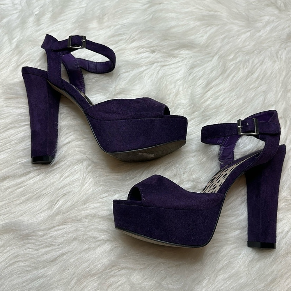 Madden Girl Deep Purple Platform Sandals